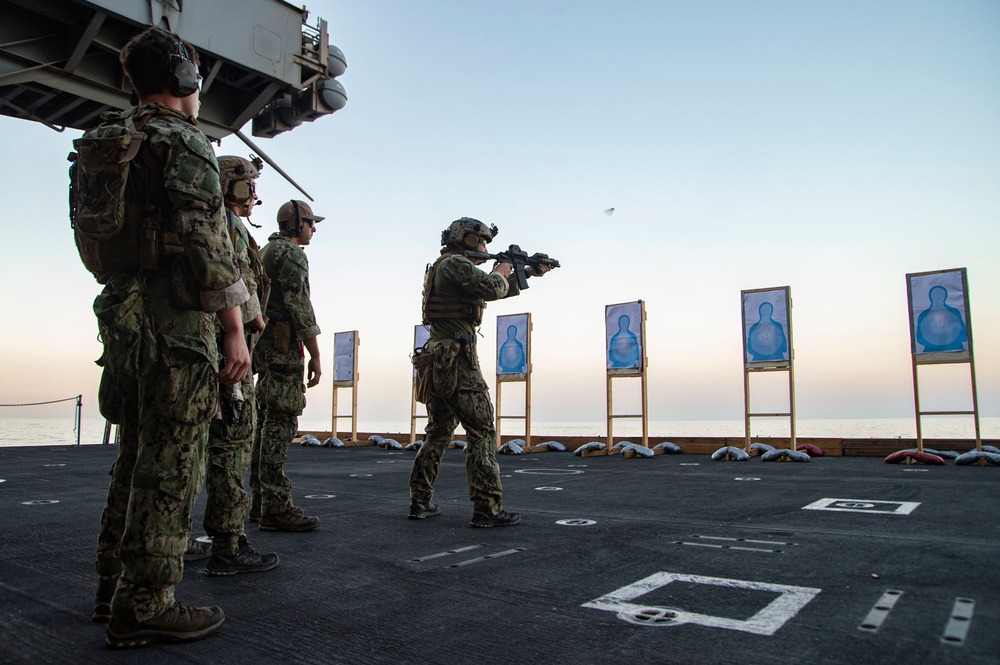 USS Harry S. Truman (CVN 75) transists the Arabian Sea