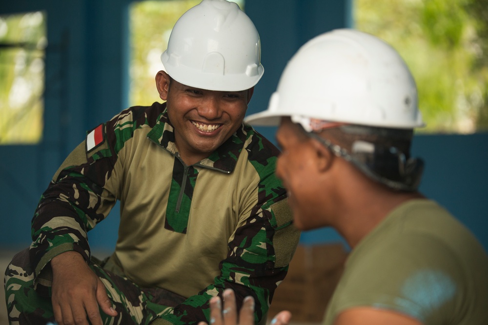 Cobra Gold 20: US, Royal Thai, Indonesian forces build school during engineering civic action project