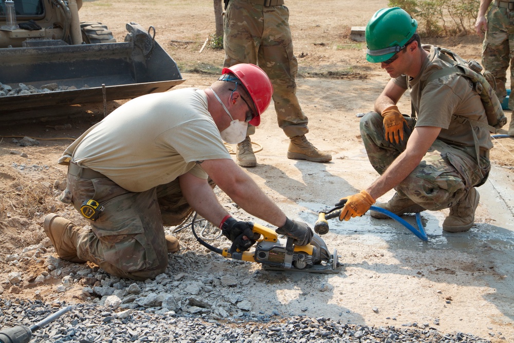 Cobra Gold 20: US, Thai Local Nationals build school in Phitsanulok