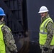 U.S. Navy Reserve Sailors from EPU 105 discuss watch standing procedures