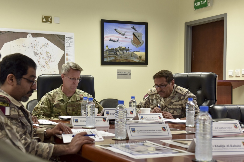 Qatari, Al Udeid Air Base leaders discuss Al Udeid Strategic Master Plan