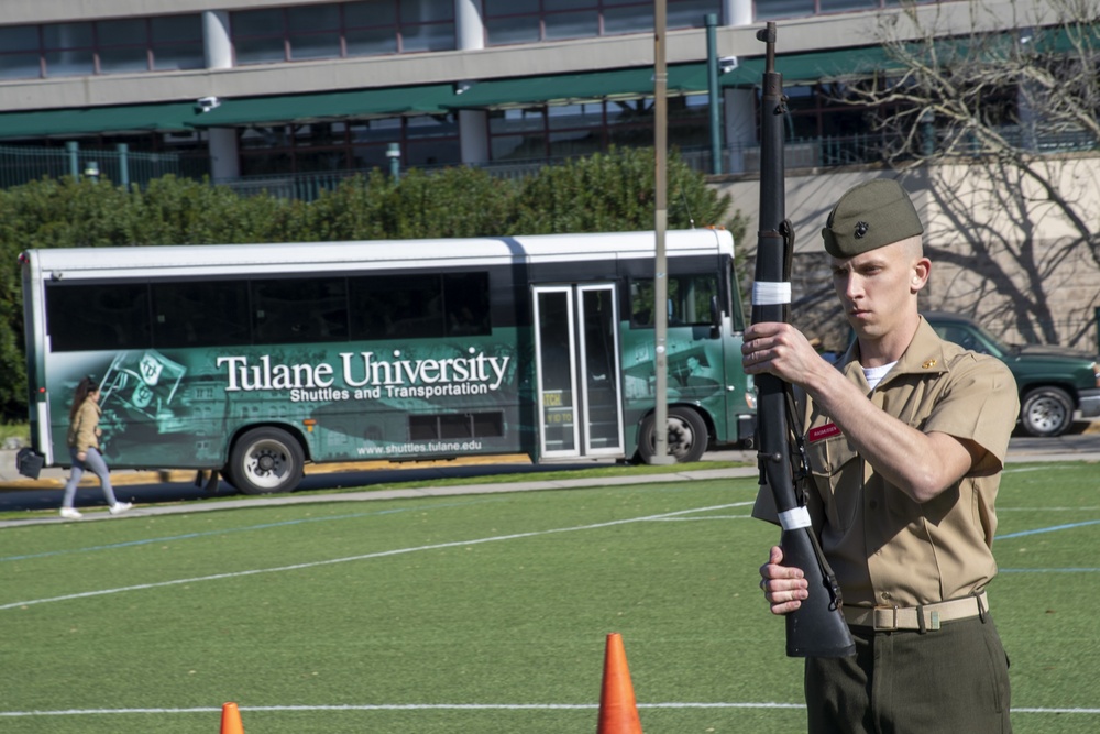 NROTC Units Participate in 2020 Mardi Gras Drill Meet