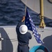 Sailors stand watch during sea and anchor detail