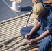 Sailors stand watch during sea and anchor detail