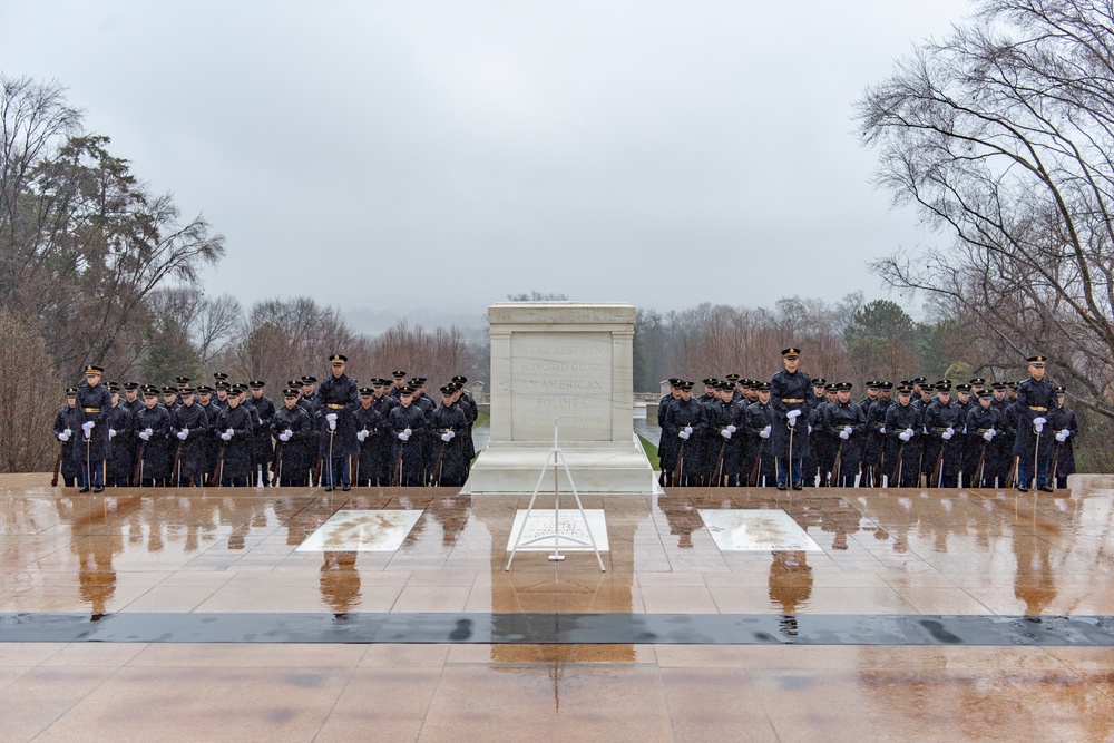 Commander-In-Chief of the Royal Thai Army General Apirat Kongsompong Participates in an Army Full Honors Wreath-Laying Ceremony at the Tomb of the Unknown Soldier