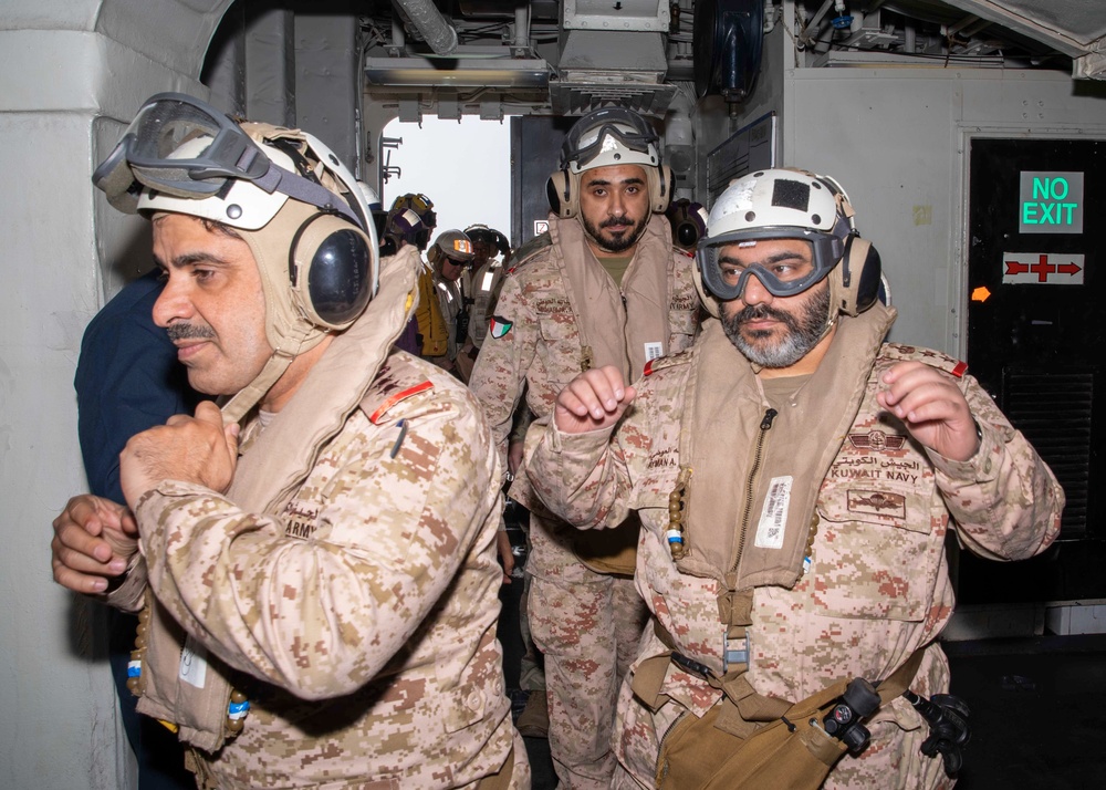 Kuwait Naval Forces visit USS Bataan