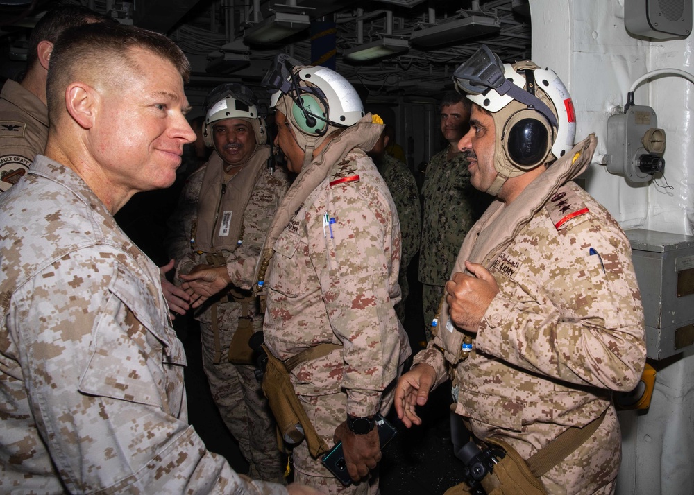 Kuwait Naval Forces visit USS Bataan