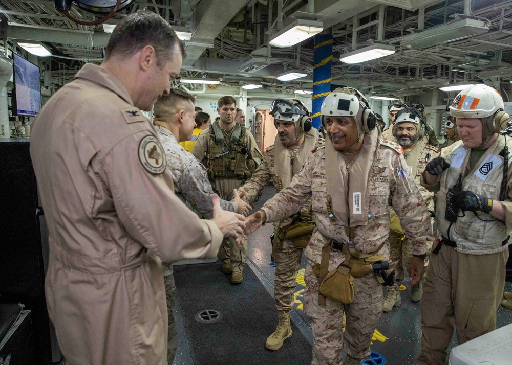 Kuwait Naval Forces visit USS Bataan