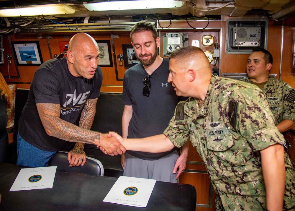 USS Topeka Hosts Pro Mixed Martial Arts Athletes