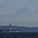 USS Nimitz Passes Mount Rainier