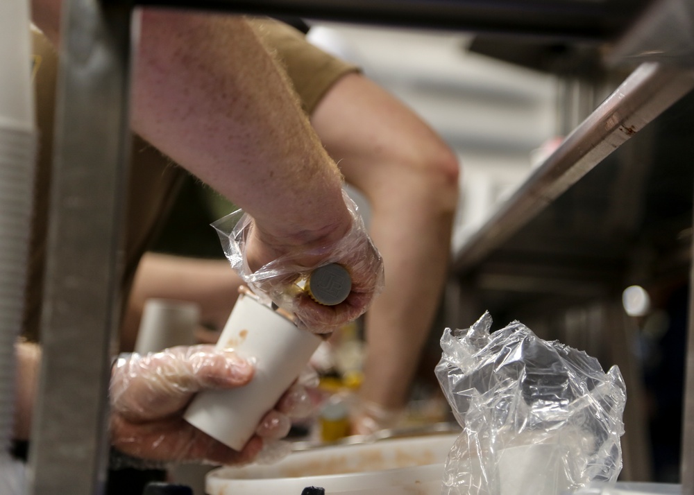 USS New York Hold an Ice Cream Social