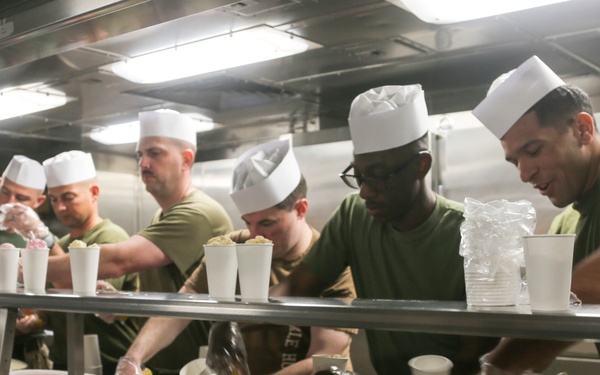 USS New York Hold an Ice Cream Social