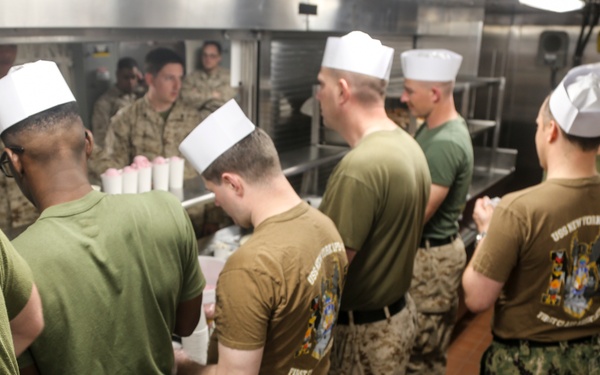 USS New York Holds an Ice Cream Social