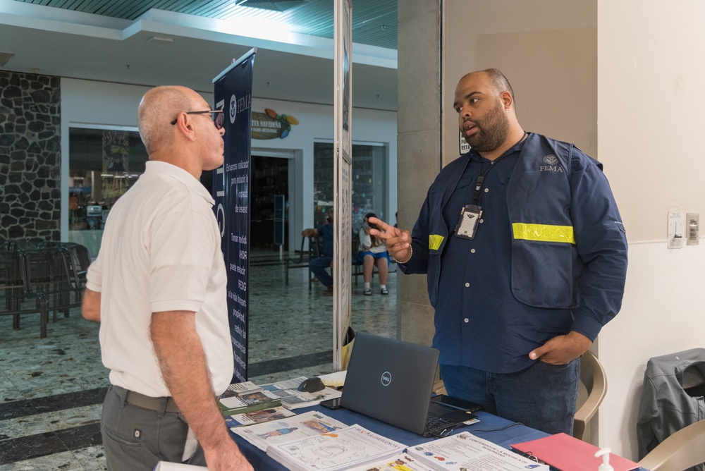 FEMA Mitigation Booth Set up in Local Mall for Quake Information