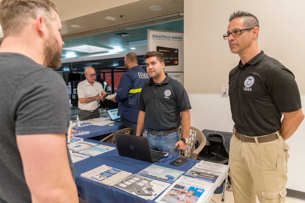 FEMA Mitigation Booth Set up in Local Mall for Quake Information