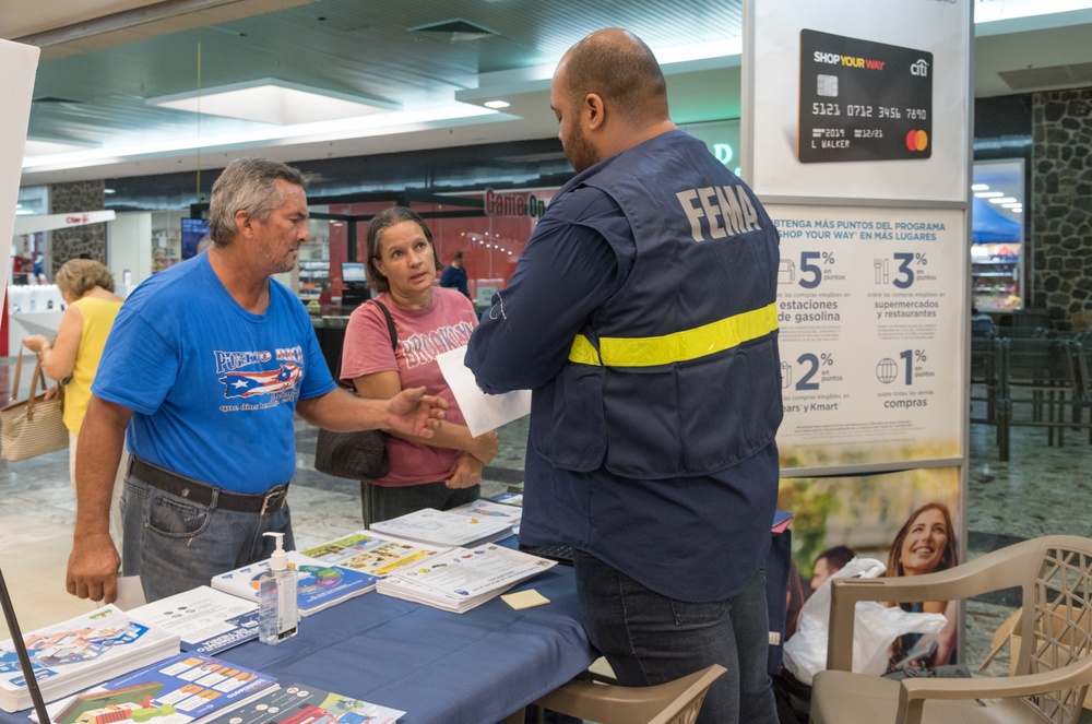 FEMA Mitigation Booth Set up in Local Mall for Quake Information