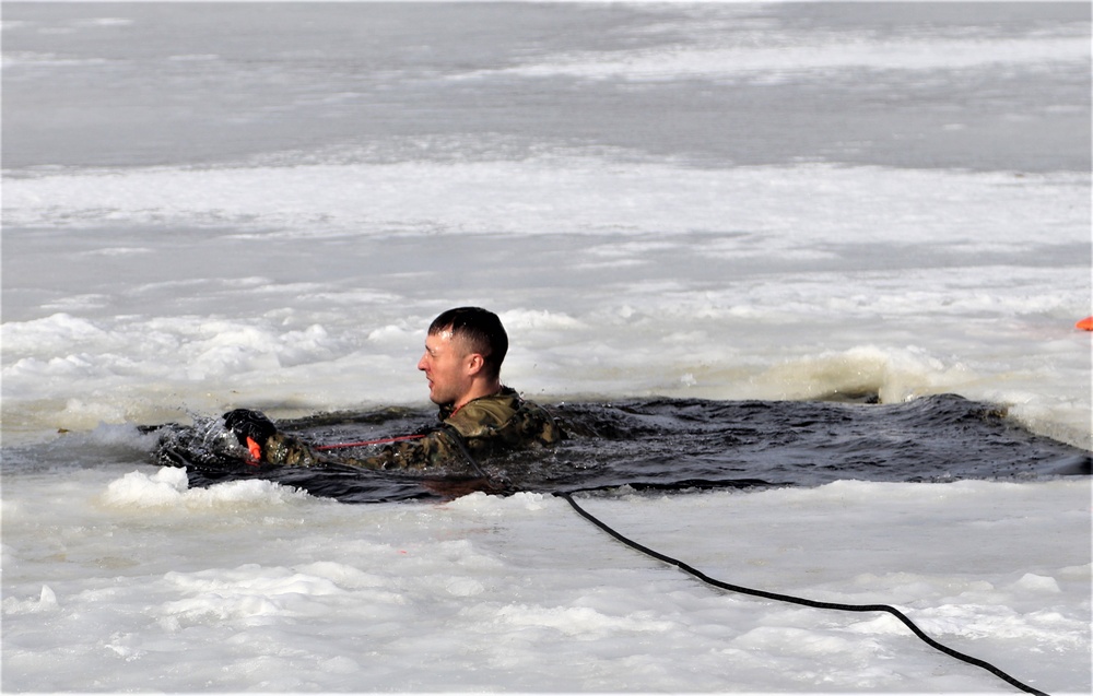 CWOC students take icy plunge for cold-water immersion training at Fort McCoy