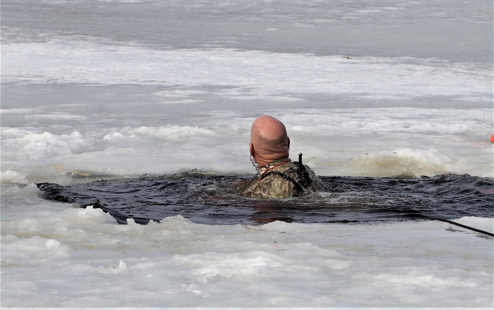 CWOC students take icy plunge for cold-water immersion training at Fort McCoy