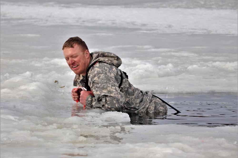 CWOC students take icy plunge for cold-water immersion training at Fort McCoy