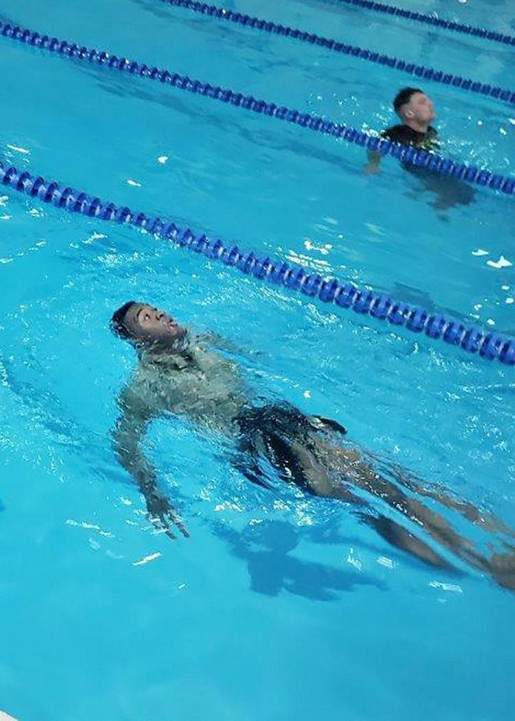 Fort Lee Soldier at City of Hopewell pool