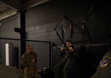 Emergency parachute training refreshes, assess aircrew