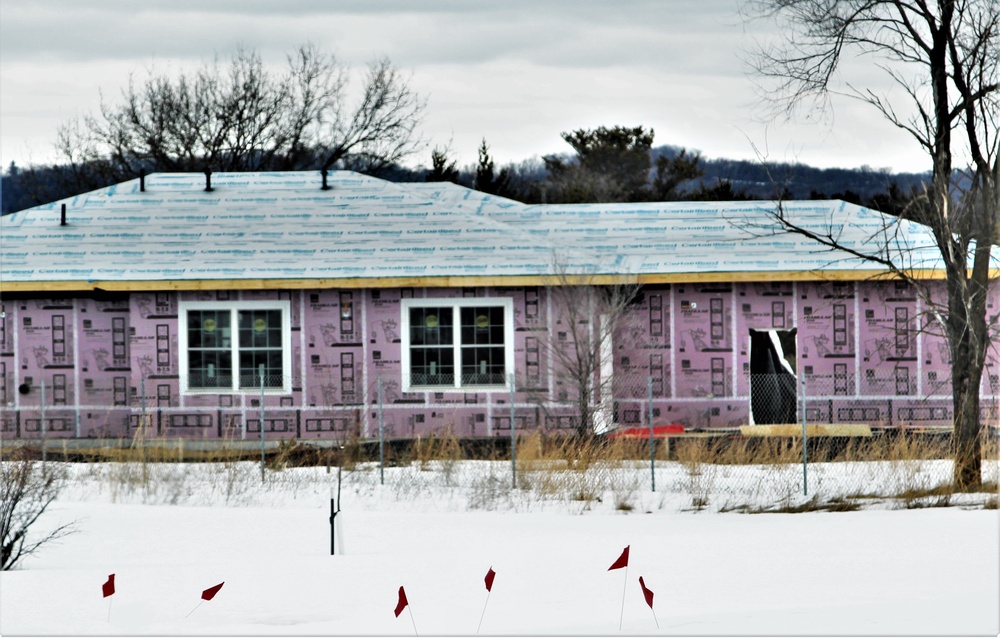 Work continues on seven new military family housing units at Fort McCoy