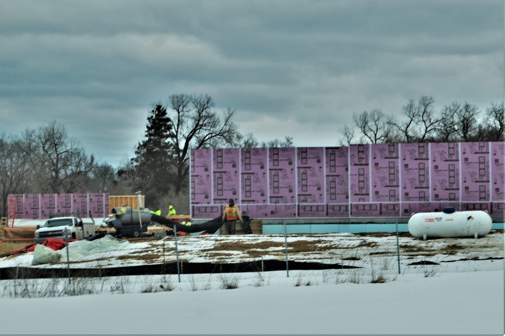 Work continues on seven new military family housing units at Fort McCoy