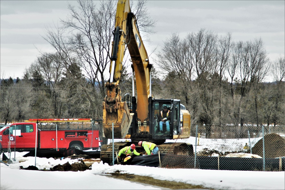 Work continues on seven new military family housing units at Fort McCoy