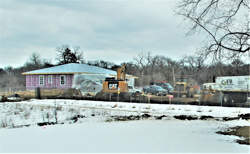 Work continues on seven new military family housing units at Fort McCoy