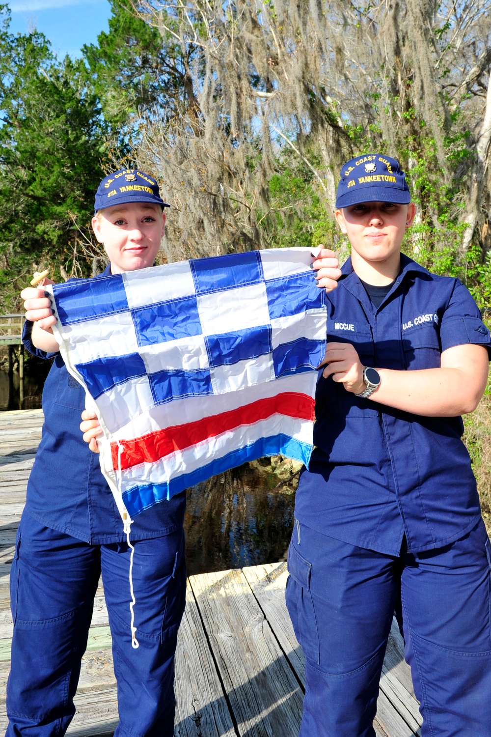 Coast Guard distress signal training