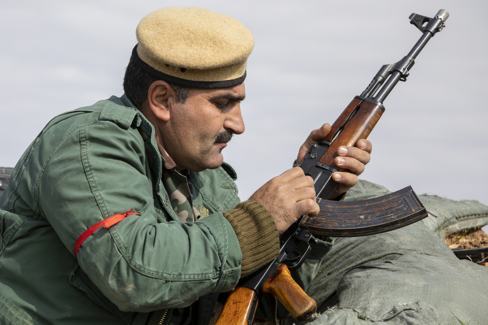 Peshmerga soldiers final exercise at Bnaslawa Training Center