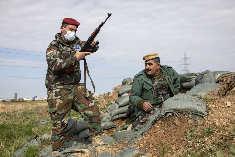 Peshmerga soldiers final exercise at Bnaslawa Training Center