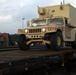 15th BSB loads vehicles at Skwierzyna railhead