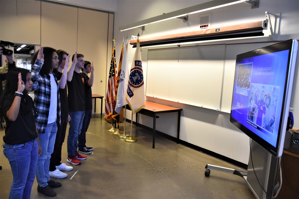 Phoenix North Future Soldiers participate in historic NASA enlistment ceremony