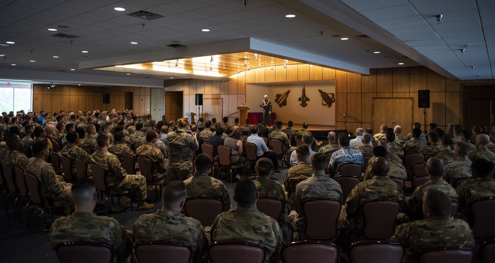 Commander of Air Combat Command visits Tyndall AFB