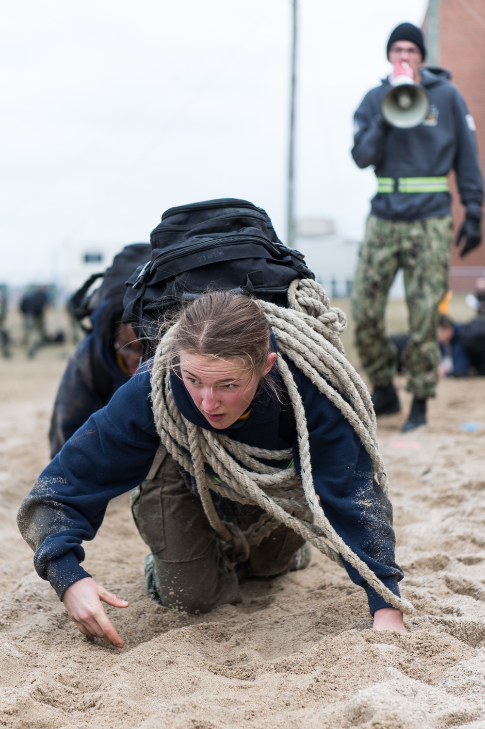 200225-N-TE695-0018 NEWPORT, R.I. (Feb. 25, 2020) -- Navy Officer Candidate School conducts battle drills
