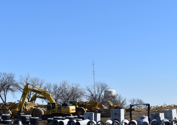 Construction of new homes ongoing, Warner Peterson community, Fort Riley