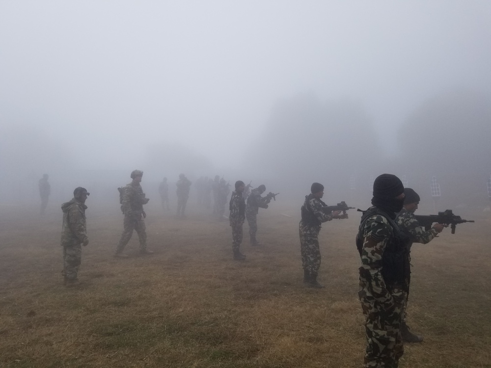 1st Special Forces Group (Airborne) Soldiers train alongside Nepalese Army