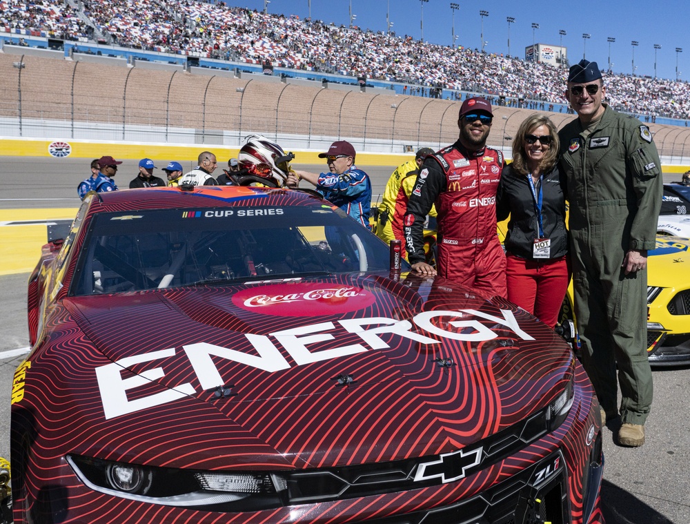 USAF hosts swear in at NASCAR race