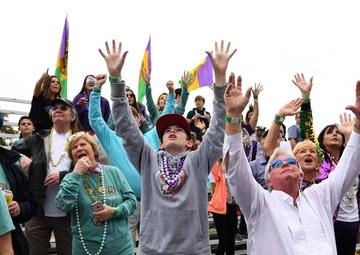 Keesler attends local Mardi Gras parade