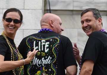 Keesler attends local Mardi Gras parade