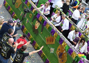 Keesler attends local Mardi Gras parade