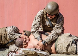 FMTB sailors conduct casualty assessment drills in the field