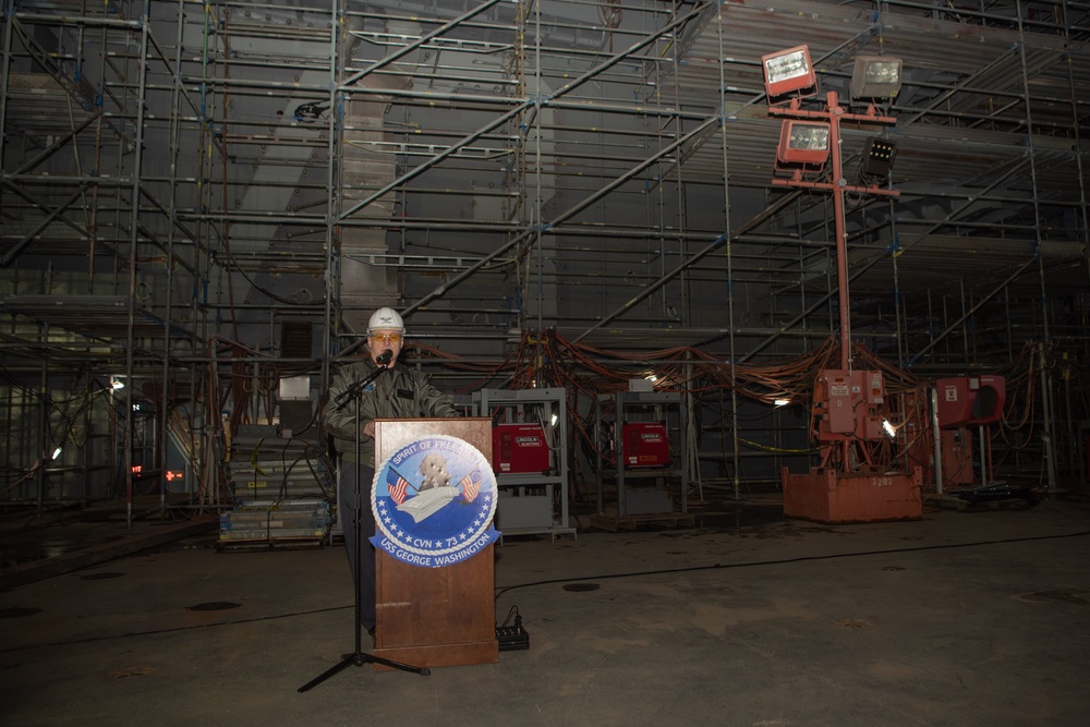 USS George Washington Island Lighting