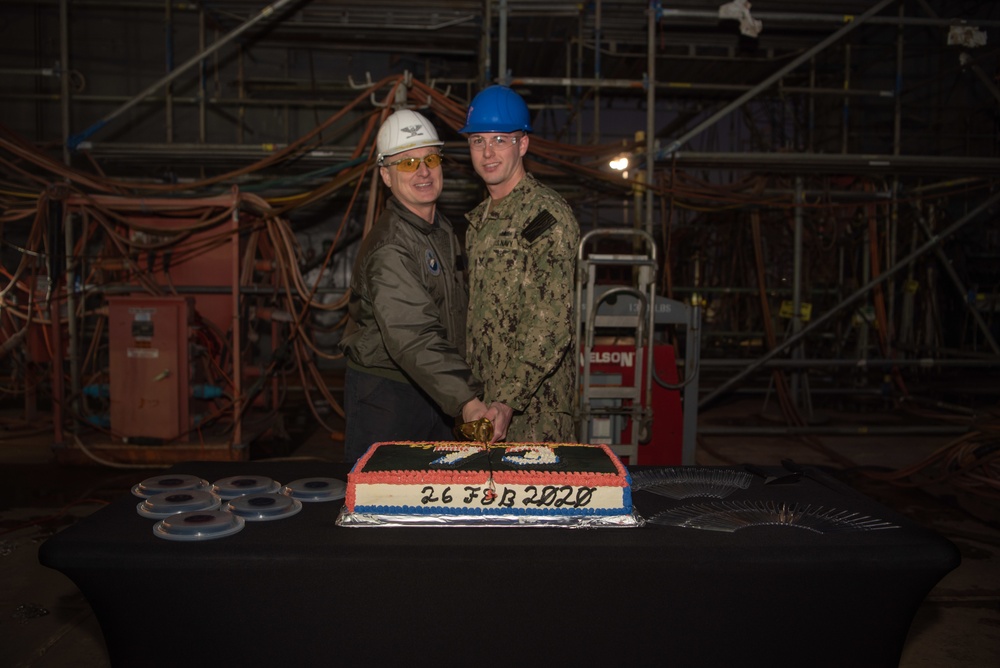 USS George Washington Island Lighting