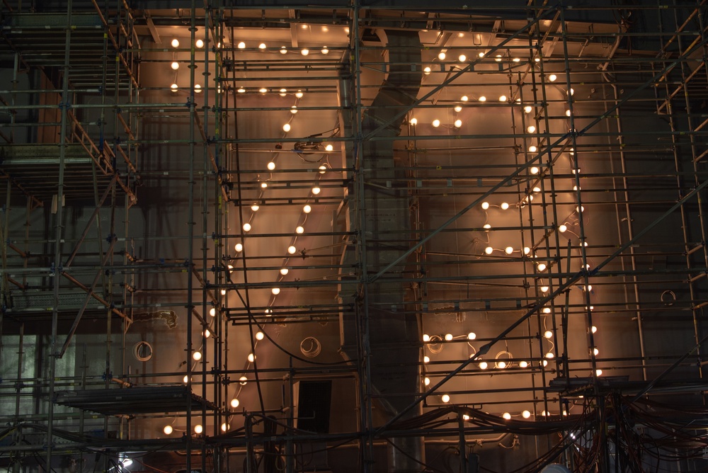 USS George Washington Island Lighting