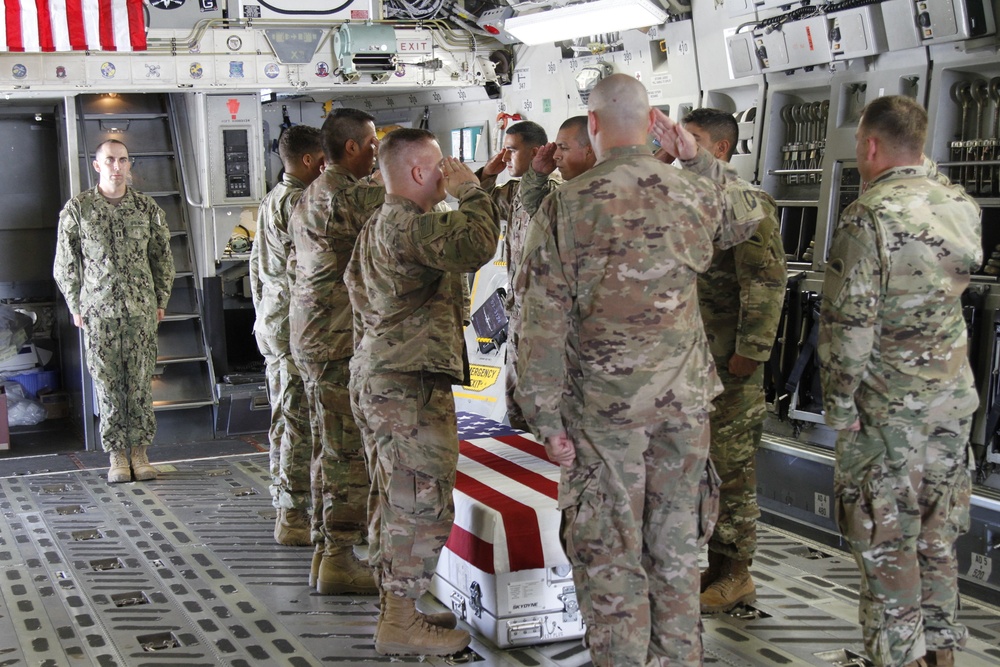 Dignified Transfer for Pvt. Walter Lewark