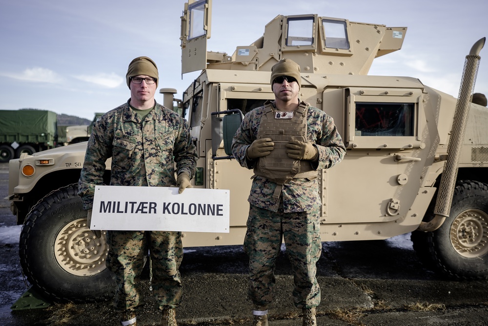 Logistics across Norway for Cold Response