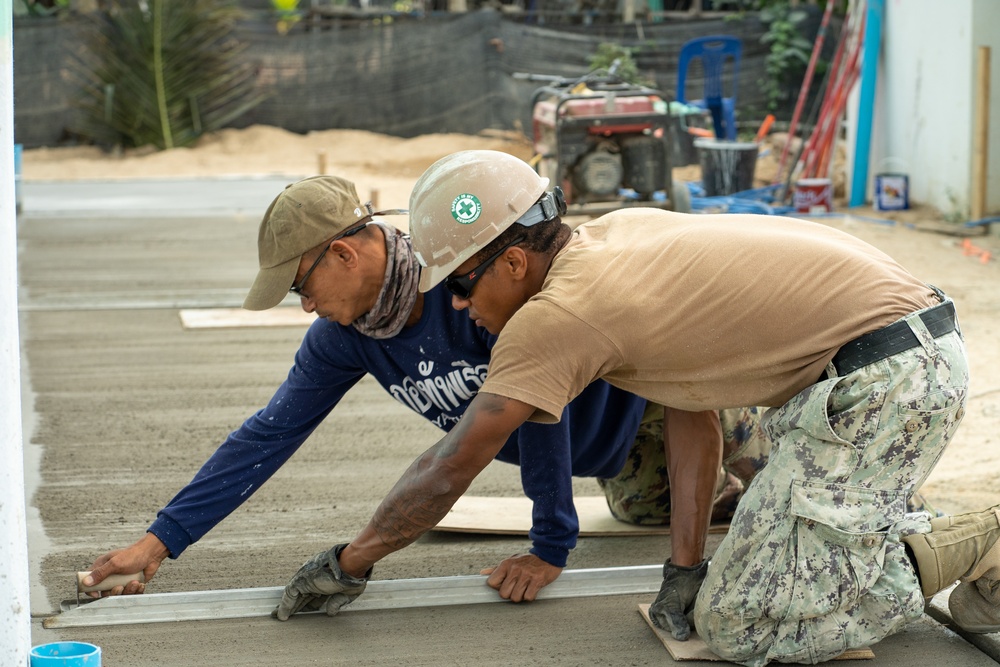 Cobra Gold 20: Royal Thai, U.S. Navy Seabees continue construction on ENCAP 1