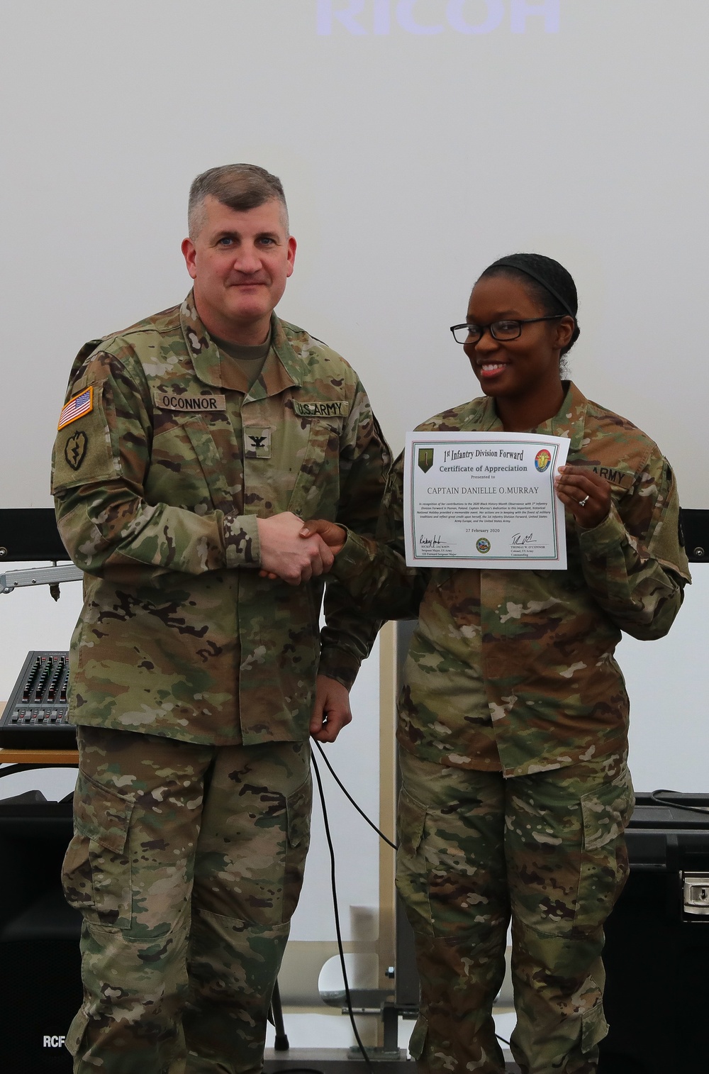 1st Infantry Division Forward holds Black History Month observance